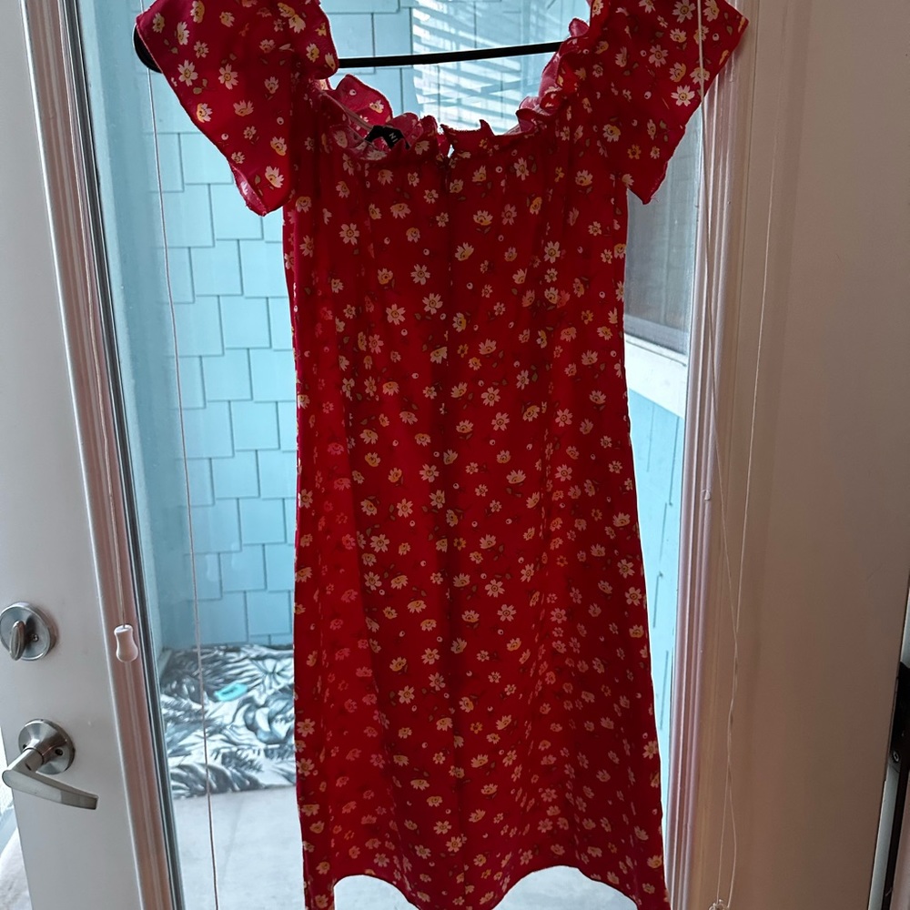 Shein Floral Ruffle Dress - Picture 3 of 4